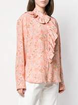 Thumbnail for your product : Stella McCartney ruffled floral print shirt