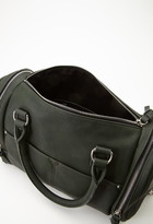 Thumbnail for your product : Forever 21 Zippered Faux Leather Satchel