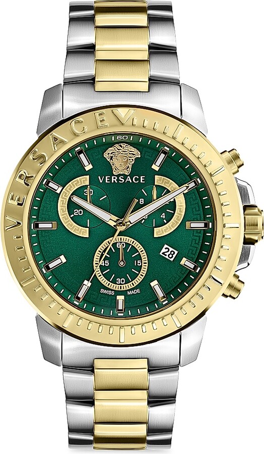 Men's New Chrono Stainless Steel Watch - Green