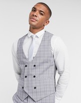 Thumbnail for your product : Harry Brown slim fit double breasted suit vest
