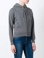 Thumbnail for your product : Burberry Hooded Zip-front Cotton Blend Sweatshirt