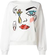 Boutique Moschino face print sweatshirt