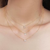 Thumbnail for your product : Wanderlust + Co Pear Topaz Gold Sterling Silver Necklace
