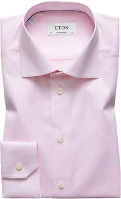 Eton Men's Contemporary-Fit Twill Dress Shirt