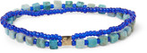 Thumbnail for your product : Luis Morais Gold, Turquoise and Glass Bead Bracelet