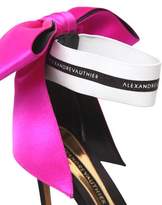 Thumbnail for your product : Alexandre Vauthier 100mm Satin Sandals W/ Bow