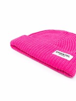 Thumbnail for your product : Essentiel Antwerp Logo-Patch Knitted Beanie