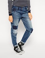 Thumbnail for your product : Bellfield Boyfriend Jeans With Patches