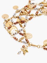 Thumbnail for your product : Rosantica Gitana Beaded Ankle Bracelet - Silver Gold