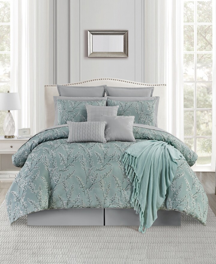 Sunham Sloan Blossom 14-Pc. Comforter Set, Queen