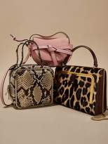 Thumbnail for your product : Anya Hindmarch Leopard-Print Calf Hair Top Handle Box Bag