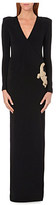 Thumbnail for your product : Balmain Crocodile-embellished stretch-crepe gown