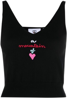 Rossignol Embroidered-Logo Knitted Crop-Top