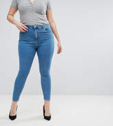 Thumbnail for your product : ASOS Curve Design Curve Ridley High Waist Skinny Jeans In Light Wash