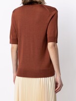 Thumbnail for your product : Theory V-neck knitted top