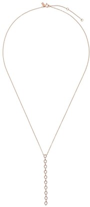 Ef Collection 14kt Gold Diamond Rear Drop Necklace