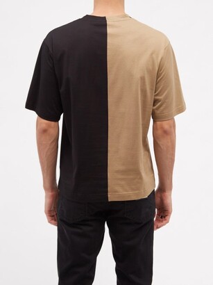 Dolce & Gabbana Logo-appliqué Split Cotton-jersey T-shirt - Multi