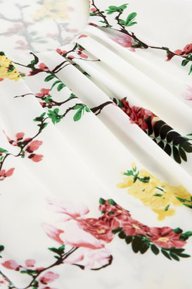 Wallis Cream Floral Tab Sleeve Blouse