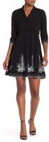 Thumbnail for your product : Dalia MacPhee 3\u002F4 Sleeve Embroidered Dress