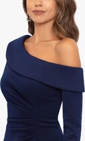 Thumbnail for your product : Xscape Evenings One-Shoulder Long Sleeve Scuba Crepe Gown