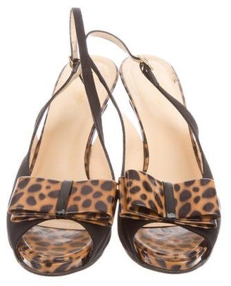 Kate Spade Leopard Slingback Sandals