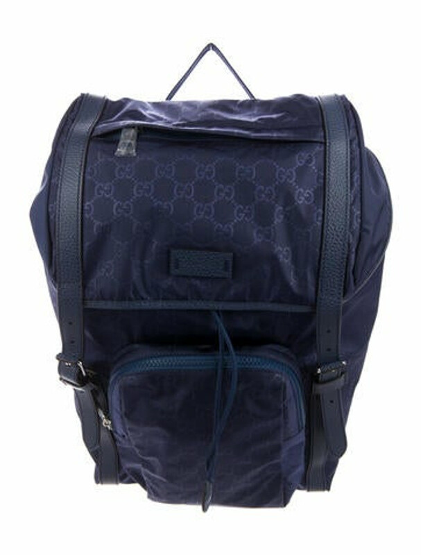Gucci GG Nylon Backpack Blue ShopStyle