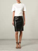 Thumbnail for your product : DSQUARED2 leather pencil skirt
