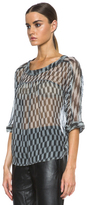 Thumbnail for your product : Etoile Isabel Marant Zian Silk Top in Black
