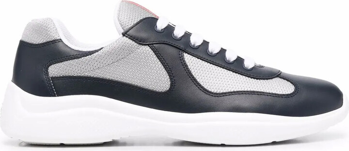 prada americas cup black leather