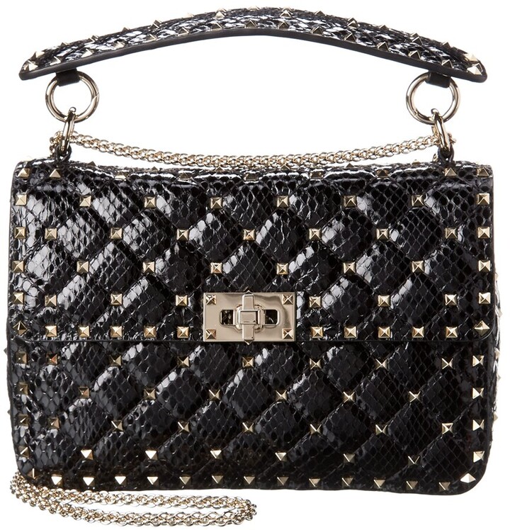 Valentino Rockstud Spike Medium Leather Shoulder Bag ShopStyle