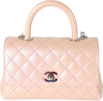Chanel Small 24cm Coco Handle Flap in 20A Pink Caviar LGHW