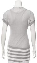 Thumbnail for your product : Armani Collezioni Striped Open Knit Top