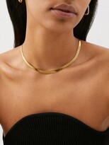 Thumbnail for your product : Fallon Hailey Short 18kt Gold-plated Herringbone Necklace