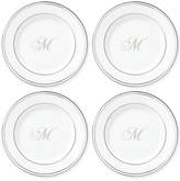 Thumbnail for your product : Lenox Federal Platinum Monogram Tidbit Plates, Set Of 4, Script Letters