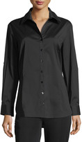 Thumbnail for your product : Misook Long-Sleeve Button-Front Shirt
