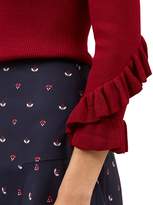 Thumbnail for your product : Hobbs London Ellen Ruffle-Sleeve Sweater