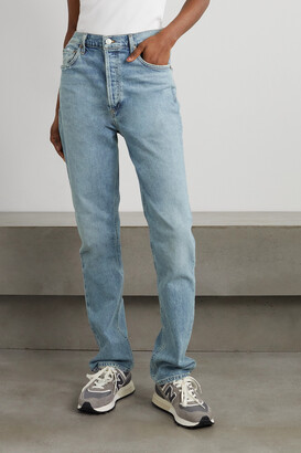 AGOLDE Freya High-rise Slim-leg Stretch Organic Jeans - Blue