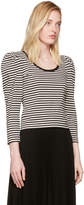 Thumbnail for your product : Marc Jacobs Black Striped Puff Sleeve T-Shirt