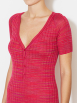 Thumbnail for your product : M Missoni Space Dye Ribbed Henley Dress