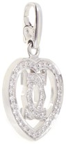Thumbnail for your product : Cartier C de 18K White Gold Diamond Pave Charm