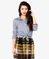 Thumbnail for your product : Forever 21 Chambray Shirt