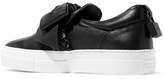 Thumbnail for your product : Buscemi Embellished Leather Slip-on Sneakers