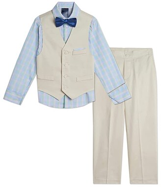 Tommy Hilfiger Boys 4-Piece Formal Vest Set, Includes Shirt, Dress Pants, Vest Tie - ShopStyle