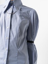 Thumbnail for your product : John Richmond Chain-Link Detail Pinstripe Shirt