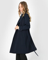 Thumbnail for your product : Forcast Women's Navy Winter Coats - Ophelia Tie Waist Coat - Size One Size, 12 at The Iconic
