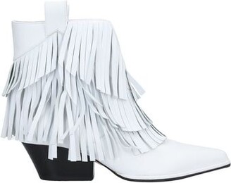 white tassel boots