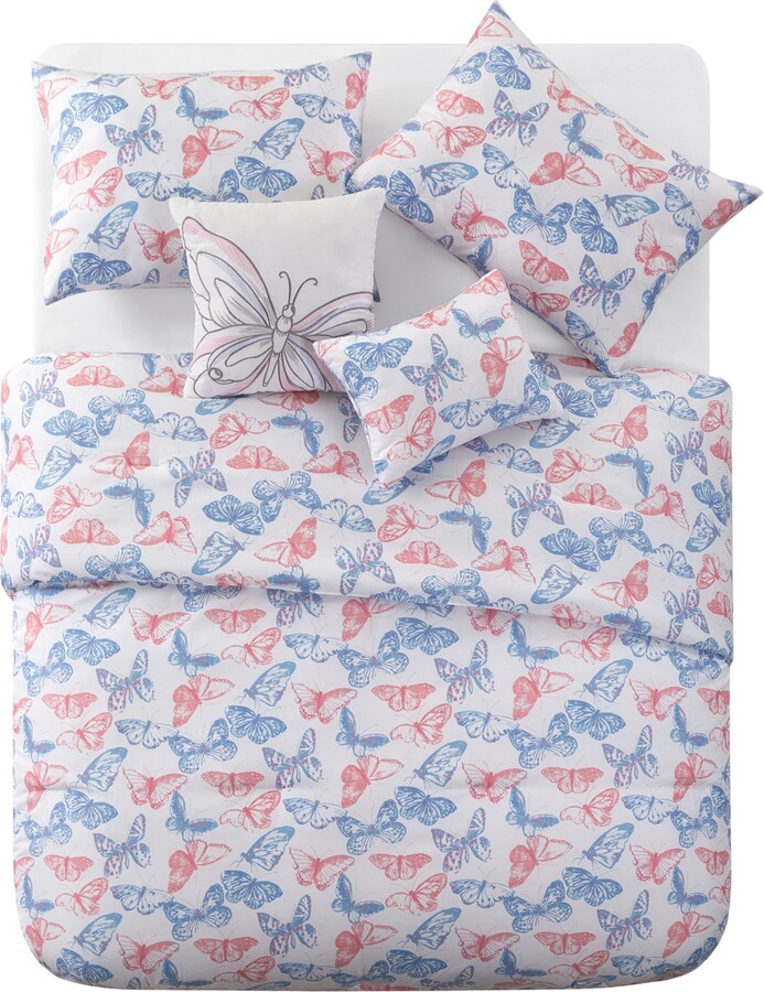 Olivia & Finn Butterfly 5 Piece Comforter Set, Full Bedding ShopStyle