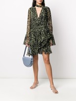 Thumbnail for your product : Giambattista Valli Silk Long-Sleeve Floral Shift Dress