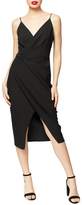 Thumbnail for your product : Betsey Johnson Faux-Wrap Crepe Dress