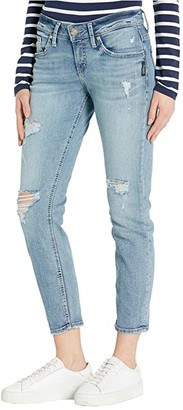 Silver Jeans Co. Mid-Rise Slim Leg Boyfriend Jeans L27172SJL296 (Indigo) Women's Jeans